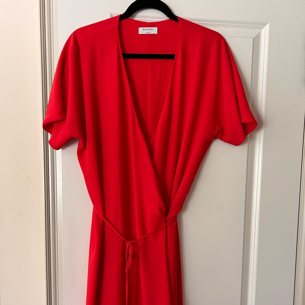 Babaton Red Midi Dress